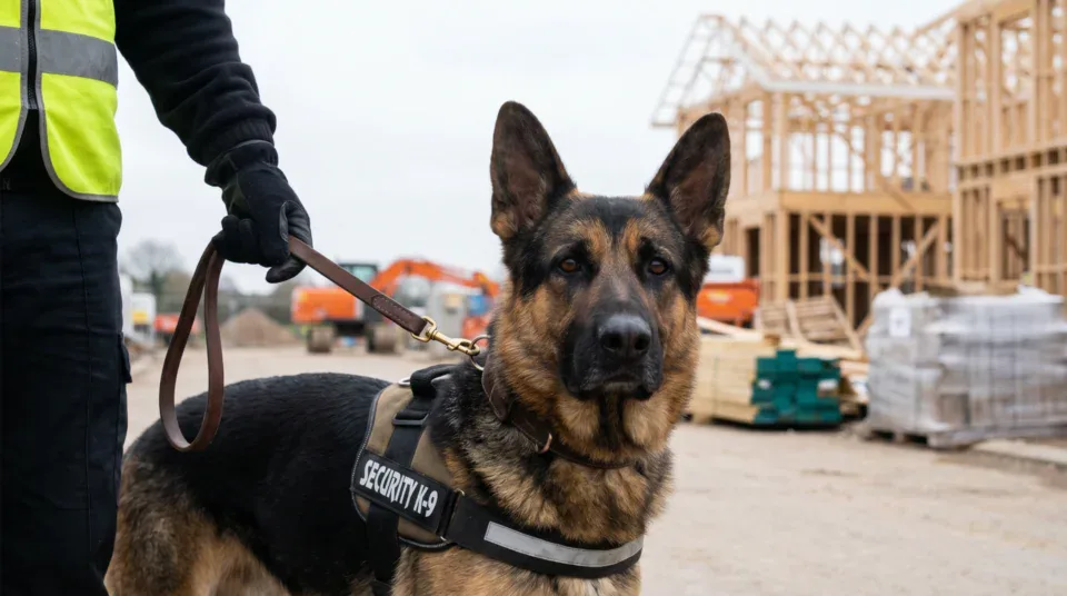 Secure Access Construction Security Dog Handler